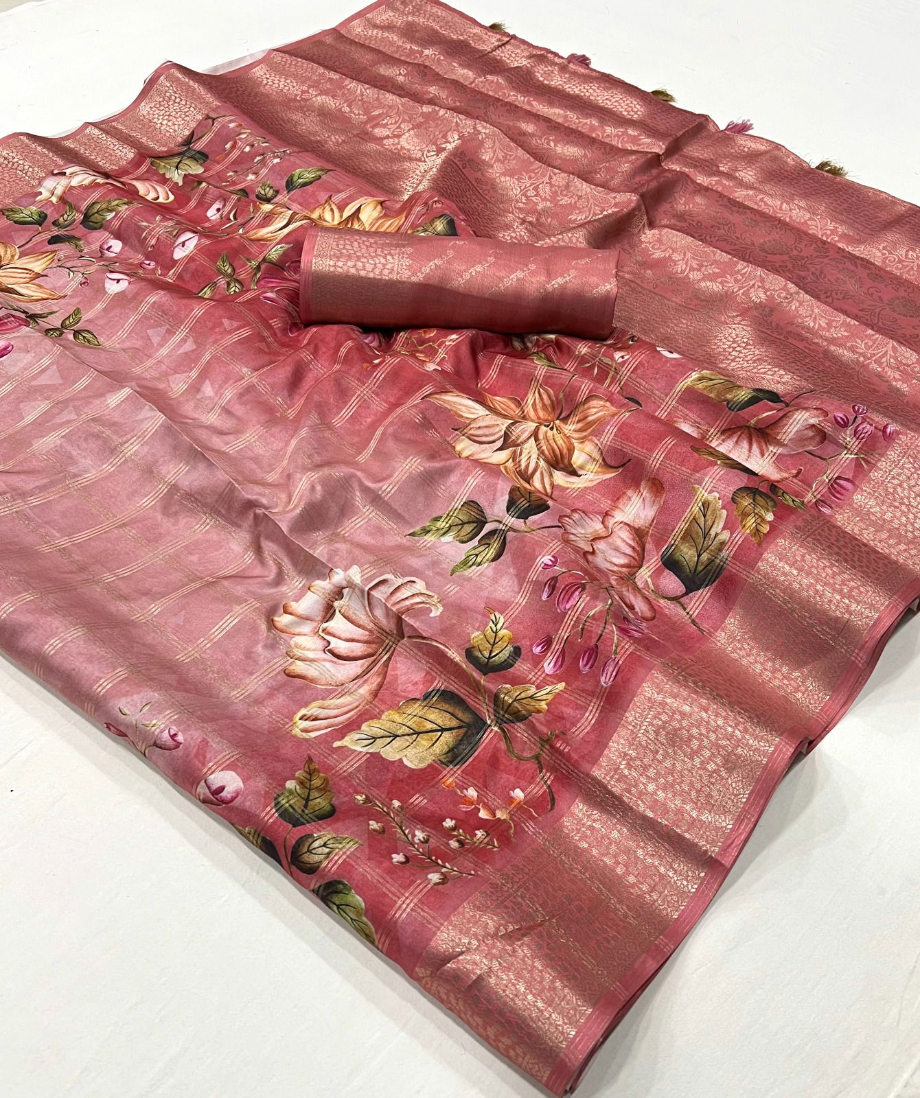 SRC Weaving Digital Printed Sarees Wholesale Price In Surat